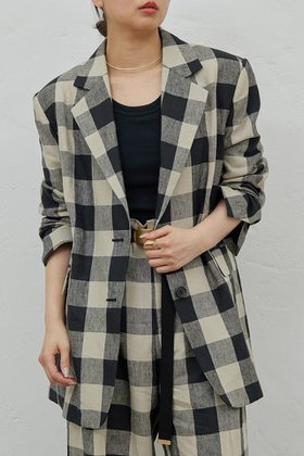 【ガリャルダガランテ/GALLARDAGALANTE】の【HERITANOVUM】チェックテーラードジャケット 人気、トレンドファッション・服の通販 founy(ファニー) ファッション Fashion レディースファッション WOMEN アウター Coat Outerwear ジャケット Jackets テーラードジャケット Tailored Jackets おすすめ Recommend ジャケット Jacket セットアップ Set Up モダン Modern |ID:prp329100004475049