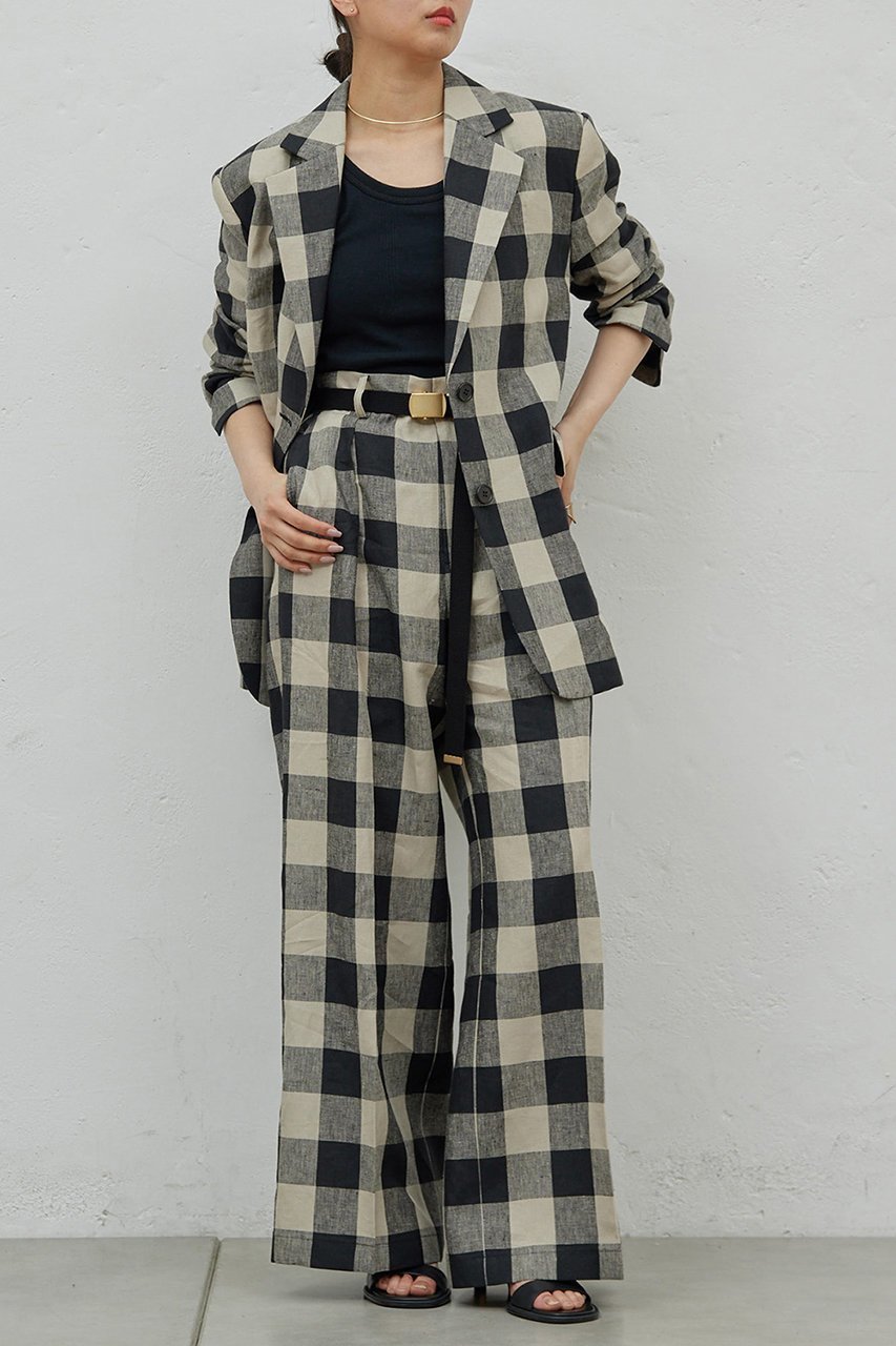 【ガリャルダガランテ/GALLARDAGALANTE】の【HERITANOVUM】チェックベルトパンツ 人気、トレンドファッション・服の通販 founy(ファニー) 　ファッション　Fashion　レディースファッション　WOMEN　パンツ　Pants　ベルト　Belts　クラシック　Classic　シンプル　Simple　リラックス　Relax　other-2|ID: prp329100004475051 ipo3291000000031698796