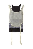【メゾンスペシャル/MAISON SPECIAL】のTriple Layered Tank Top/トリプルレイヤードタンクトップ LIME(ライム)|ID: prp329100004475081 ipo3291000000032785712
