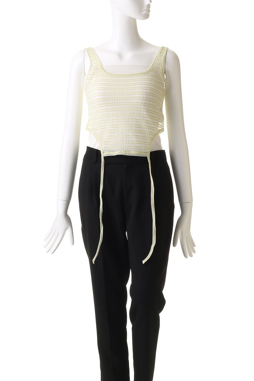 【メゾンスペシャル/MAISON SPECIAL】のTriple Layered Tank Top/トリプルレイヤードタンクトップ 人気、トレンドファッション・服の通販 founy(ファニー) 　ファッション　Fashion　レディースファッション　Fashion for Women　トップス・カットソー　Cut & Sew Tops　キャミソール&ノースリーブ　Camisoles & Sleeveless Tops　シャツ・ブラウス・オフィスカジュアル　Elegant Blouses & Button-Ups　ロングTシャツ・Tシャツ　Longline T-Shirts & Tees　カットソー・ベーシックTシャツ　Cut-and-Sewn Tops / Stretch Tees & Basics　インナー　Innerwear　キャミソール　Camisole, Spaghetti Strap Top　シアー　Sheer, See-Through　セパレート　Separate, Two-Piece　タンク　Tank Top, Sleeveless Top　トレンド　Trend, Trending Now　プリーツ　Pleats, Pleated　ボーダー　Border, Stripe　無地　Plain, Solid Color　日本製　Made In Japan　other-7|ID: prp329100004475081 ipo3291000000032785727