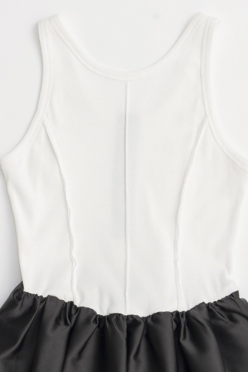 【メゾンスペシャル/MAISON SPECIAL】のSatin Combination Peplum Tank Top/サテンコンビペプラムタンクトップ 人気、トレンドファッション・服の通販 founy(ファニー) 　ファッション　Fashion　レディースファッション　WOMEN　トップス・カットソー　Tops/Tshirt　シャツ/ブラウス　Shirts/Blouses　ロング / Tシャツ　T-Shirts　カットソー　Cut and Sewn　サテン　Satin　ショート　Short　シンプル　Simple　スリーブ　Sleeve　タンク　Tank　ドッキング　Docking　フリル　Frills　夏　Summer　other-5|ID: prp329100004475086 ipo3291000000031549183