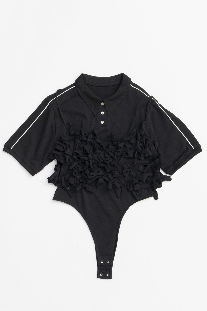 【メゾンスペシャル/MAISON SPECIAL】のRibbon Polo Bodysuit/リボンポロボディスーツ 人気、トレンドファッション・服の通販 founy(ファニー) 　ファッション　Fashion　レディースファッション　WOMEN　トップス・カットソー　Tops/Tshirt　シャツ/ブラウス　Shirts/Blouses　ロング / Tシャツ　T-Shirts　カットソー　Cut and Sewn　カットソー　Cut And Sew　ショート　Short　スポーティ　Sporty　スリーブ　Sleeve　セパレート　Separate　ビスチェ　Bustier　ポロシャツ　Polo Shirt　リボン　Ribbon　再入荷　Restock/Back In Stock/Re Arrival　夏　Summer　 other-1|ID: prp329100004475090 ipo3291000000031549191