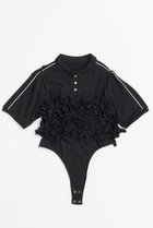 【メゾンスペシャル/MAISON SPECIAL】のRibbon Polo Bodysuit/リボンポロボディスーツ BLK(ブラック)|ID: prp329100004475090 ipo3291000000031549194