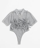 【メゾンスペシャル/MAISON SPECIAL】のRibbon Polo Bodysuit/リボンポロボディスーツ GRY(グレー)|ID: prp329100004475090 ipo3291000000031549197