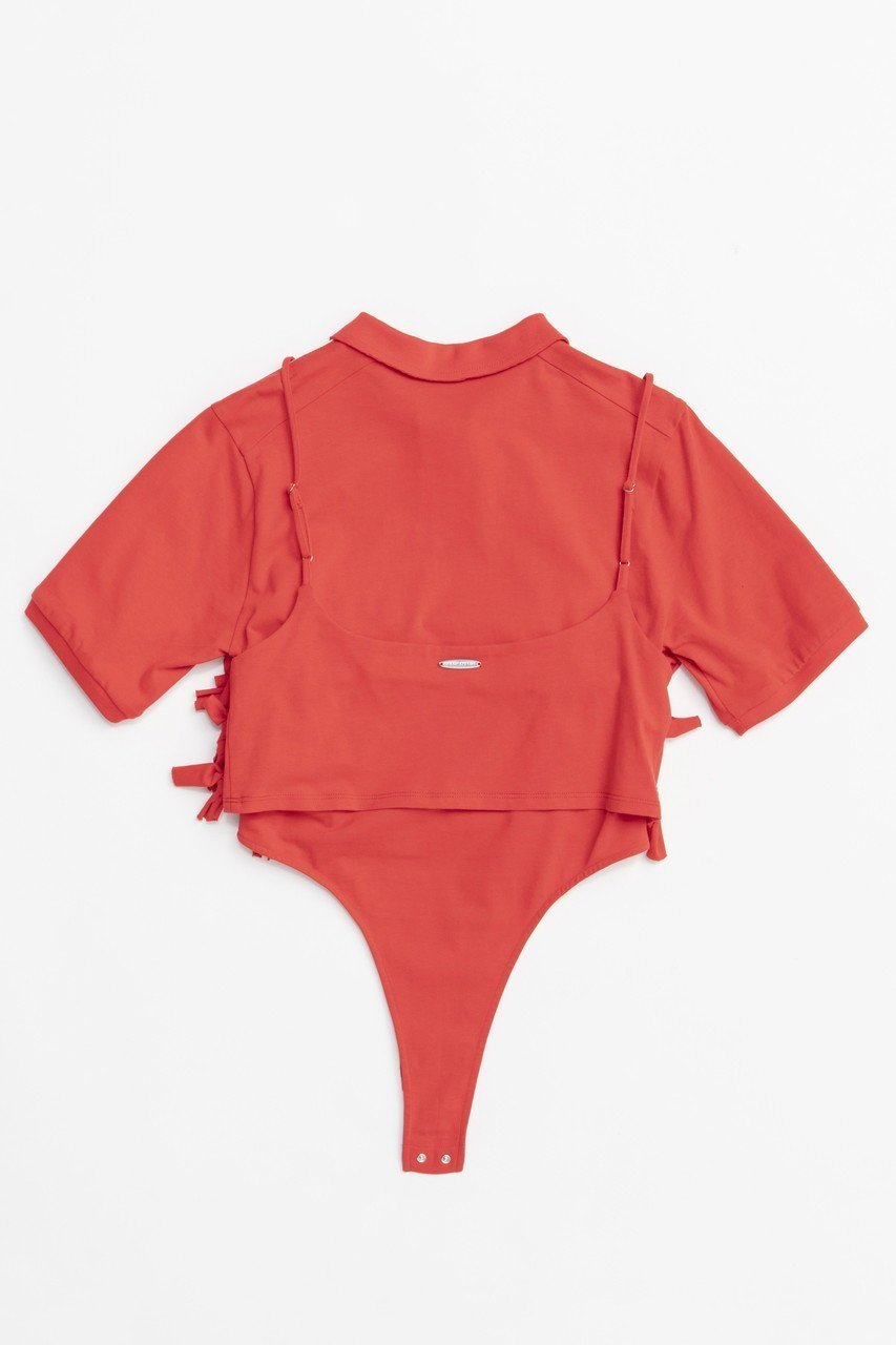 【メゾンスペシャル/MAISON SPECIAL】のRibbon Polo Bodysuit/リボンポロボディスーツ 人気、トレンドファッション・服の通販 founy(ファニー) 　ファッション　Fashion　レディースファッション　WOMEN　トップス・カットソー　Tops/Tshirt　シャツ/ブラウス　Shirts/Blouses　ロング / Tシャツ　T-Shirts　カットソー　Cut and Sewn　カットソー　Cut And Sew　ショート　Short　スポーティ　Sporty　スリーブ　Sleeve　セパレート　Separate　ビスチェ　Bustier　ポロシャツ　Polo Shirt　リボン　Ribbon　再入荷　Restock/Back In Stock/Re Arrival　夏　Summer　other-4|ID: prp329100004475090 ipo3291000000031549205
