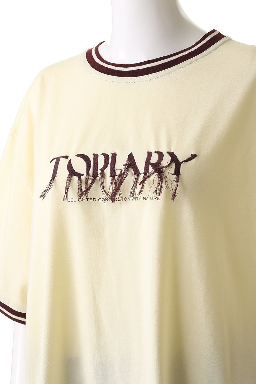 【メゾンスペシャル/MAISON SPECIAL】のFringe Embroidery Big Ringer T-shirt/フリンジエンブロイダリービッグリンガーTEE 人気、トレンドファッション・服の通販 founy(ファニー) 　ファッション　Fashion　レディースファッション　Fashion for Women　トップス・カットソー　Cut & Sew Tops　シャツ・ブラウス・オフィスカジュアル　Elegant Blouses & Button-Ups　ロングTシャツ・Tシャツ　Longline T-Shirts & Tees　カットソー・ベーシックTシャツ　Cut-and-Sewn Tops / Stretch Tees & Basics　秋　Autumn　カットソー　Cut and Sewn Top　ショート　Short, Short Length　シンプル　Simple, Minimal　スリーブ　Sleeve, Long Sleeve / Short Sleeve　フリンジ　Fringe, Tassel　ロング　Long, Long-Length　夏　Summer　エレガント 上品　Elegant　other-5|ID: prp329100004475094 ipo3291000000032790784