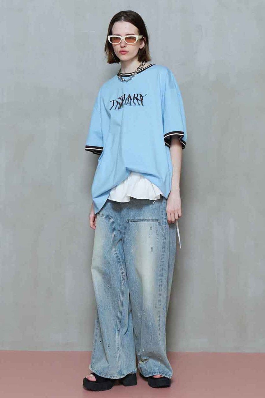 【メゾンスペシャル/MAISON SPECIAL】のFringe Embroidery Big Ringer T-shirt/フリンジエンブロイダリービッグリンガーTEE 人気、トレンドファッション・服の通販 founy(ファニー) 　ファッション　Fashion　レディースファッション　Fashion for Women　トップス・カットソー　Cut & Sew Tops　シャツ・ブラウス・オフィスカジュアル　Elegant Blouses & Button-Ups　ロングTシャツ・Tシャツ　Longline T-Shirts & Tees　カットソー・ベーシックTシャツ　Cut-and-Sewn Tops / Stretch Tees & Basics　秋　Autumn　カットソー　Cut and Sewn Top　ショート　Short, Short Length　シンプル　Simple, Minimal　スリーブ　Sleeve, Long Sleeve / Short Sleeve　フリンジ　Fringe, Tassel　ロング　Long, Long-Length　夏　Summer　エレガント 上品　Elegant　other-6|ID: prp329100004475094 ipo3291000000032790787