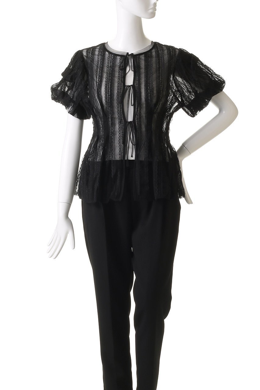 【メゾンスペシャル/MAISON SPECIAL】のLace Peplum 2way Tops/レースペプラム2WAYトップス 人気、トレンドファッション・服の通販 founy(ファニー) 　ファッション　Fashion　レディースファッション　WOMEN　トップス・カットソー　Tops/Tshirt　シャツ/ブラウス　Shirts/Blouses　ロング / Tシャツ　T-Shirts　カットソー　Cut and Sewn　インナー　Inner　カットソー　Cut And Sew　ショート　Short　スリーブ　Sleeve　タンク　Tank　チュール　Tulle　バルーン　Balloon　ペプラム　Peplum　リボン　Ribbon　レース　Race　ロマンティック　Romantic　other-5|ID: prp329100004475098 ipo3291000000031929480