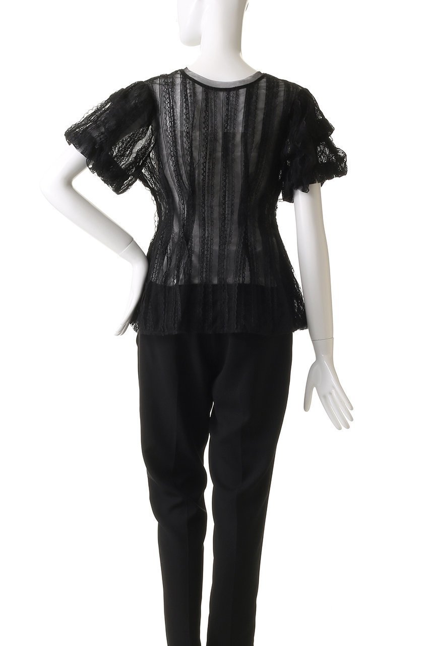 【メゾンスペシャル/MAISON SPECIAL】のLace Peplum 2way Tops/レースペプラム2WAYトップス 人気、トレンドファッション・服の通販 founy(ファニー) 　ファッション　Fashion　レディースファッション　WOMEN　トップス・カットソー　Tops/Tshirt　シャツ/ブラウス　Shirts/Blouses　ロング / Tシャツ　T-Shirts　カットソー　Cut and Sewn　インナー　Inner　カットソー　Cut And Sew　ショート　Short　スリーブ　Sleeve　タンク　Tank　チュール　Tulle　バルーン　Balloon　ペプラム　Peplum　リボン　Ribbon　レース　Race　ロマンティック　Romantic　other-7|ID: prp329100004475098 ipo3291000000031929482