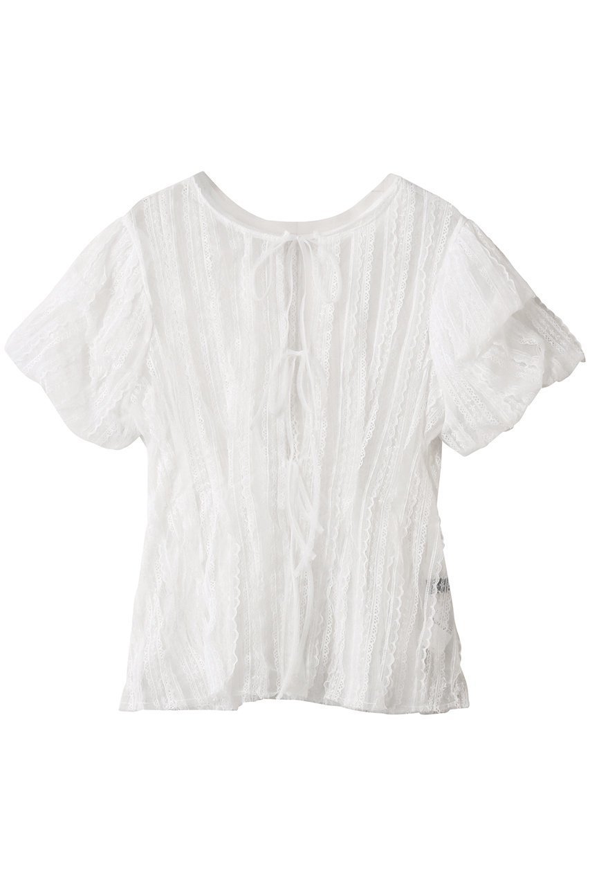 【メゾンスペシャル/MAISON SPECIAL】のLace Peplum 2way Tops/レースペプラム2WAYトップス インテリア・キッズ・メンズ・レディースファッション・服の通販 founy(ファニー) 　ファッション　Fashion　レディースファッション　Fashion for Women　トップス・カットソー　Cut & Sew Tops　シャツ・ブラウス・オフィスカジュアル　Elegant Blouses & Button-Ups　ロングTシャツ・Tシャツ　Longline T-Shirts & Tees　カットソー・ベーシックTシャツ　Cut-and-Sewn Tops / Stretch Tees & Basics　インナー　Innerwear　カットソー　Cut and Sewn Top　ショート　Short, Short Length　スリーブ　Sleeve, Long Sleeve / Short Sleeve　タンク　Tank Top, Sleeveless Top　チュール　Tulip, Tulip Motif　バルーン　Balloon, Balloon Silhouette　ペプラム　Peplum, Flared Hem　リボン　Ribbon, Bow　レース　Lace, Lace Fabric　ロマンティック　Romantic, Feminine Style　WHT(ホワイト)|ID: prp329100004475098 ipo3291000000032843888