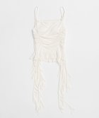 【メゾンスペシャル/MAISON SPECIAL】のRuffle Shirring Camisole/ラッフルシャーリングキャミソール WHT(ホワイト)|ID: prp329100004475101 ipo3291000000031549321