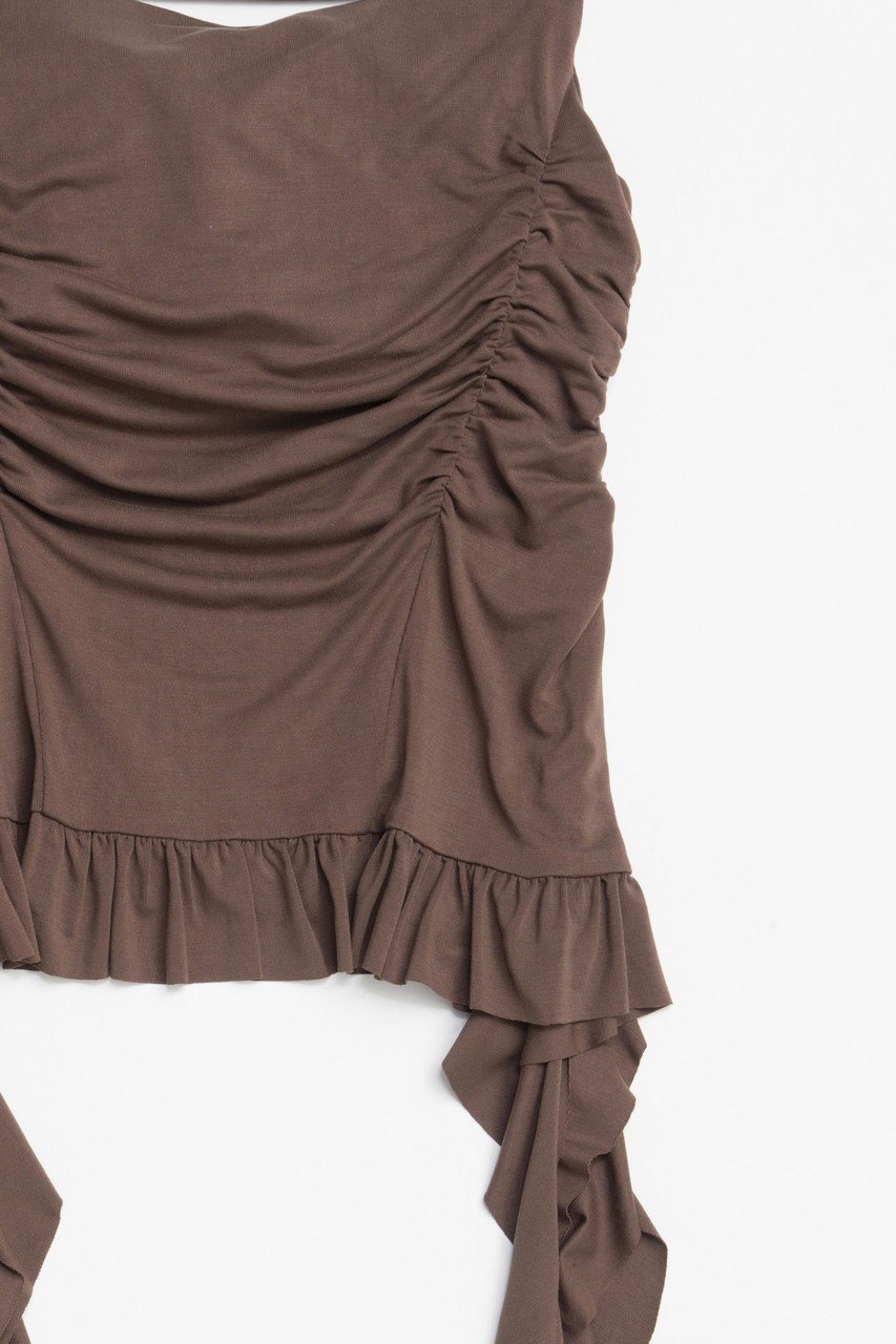 【メゾンスペシャル/MAISON SPECIAL】のRuffle Shirring Camisole/ラッフルシャーリングキャミソール 人気、トレンドファッション・服の通販 founy(ファニー) 　ファッション　Fashion　レディースファッション　WOMEN　トップス・カットソー　Tops/Tshirt　キャミソール / ノースリーブ　No Sleeves　シャツ/ブラウス　Shirts/Blouses　ロング / Tシャツ　T-Shirts　カットソー　Cut and Sewn　カットソー　Cut And Sew　キャミソール　Camisole　タンク　Tank　ラッフル　Raffle　再入荷　Restock/Back In Stock/Re Arrival　other-6|ID: prp329100004475101 ipo3291000000031549334