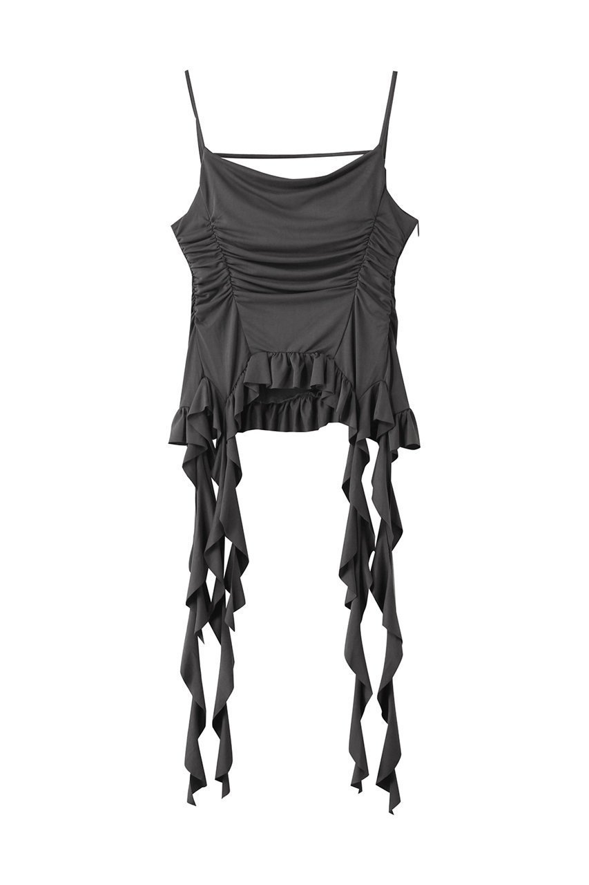 【メゾンスペシャル/MAISON SPECIAL】のRuffle Shirring Camisole/ラッフルシャーリングキャミソール 人気、トレンドファッション・服の通販 founy(ファニー) ファッション Fashion レディースファッション Fashion for Women トップス・カットソー Cut & Sew Tops キャミソール&ノースリーブ Camisoles & Sleeveless Tops シャツ・ブラウス・オフィスカジュアル Elegant Blouses & Button-Ups ロングTシャツ・Tシャツ Longline T-Shirts & Tees カットソー・ベーシックTシャツ Cut-and-Sewn Tops / Stretch Tees & Basics カットソー Cut and Sewn Top キャミソール Camisole, Spaghetti Strap Top タンク Tank Top, Sleeveless Top ラッフル Ruffle, Frill other-1|ID: prp329100004475101 ipo3291000000032842328