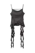 【メゾンスペシャル/MAISON SPECIAL】のRuffle Shirring Camisole/ラッフルシャーリングキャミソール 人気、トレンドファッション・服の通販 founy(ファニー) ファッション Fashion レディースファッション Fashion for Women トップス・カットソー Cut & Sew Tops キャミソール&ノースリーブ Camisoles & Sleeveless Tops シャツ・ブラウス・オフィスカジュアル Elegant Blouses & Button-Ups ロングTシャツ・Tシャツ Longline T-Shirts & Tees カットソー・ベーシックTシャツ Cut-and-Sewn Tops / Stretch Tees & Basics カットソー Cut and Sewn Top キャミソール Camisole, Spaghetti Strap Top タンク Tank Top, Sleeveless Top ラッフル Ruffle, Frill thumbnail C.GRY(チャコールグレー)|ID: prp329100004475101 ipo3291000000032842334