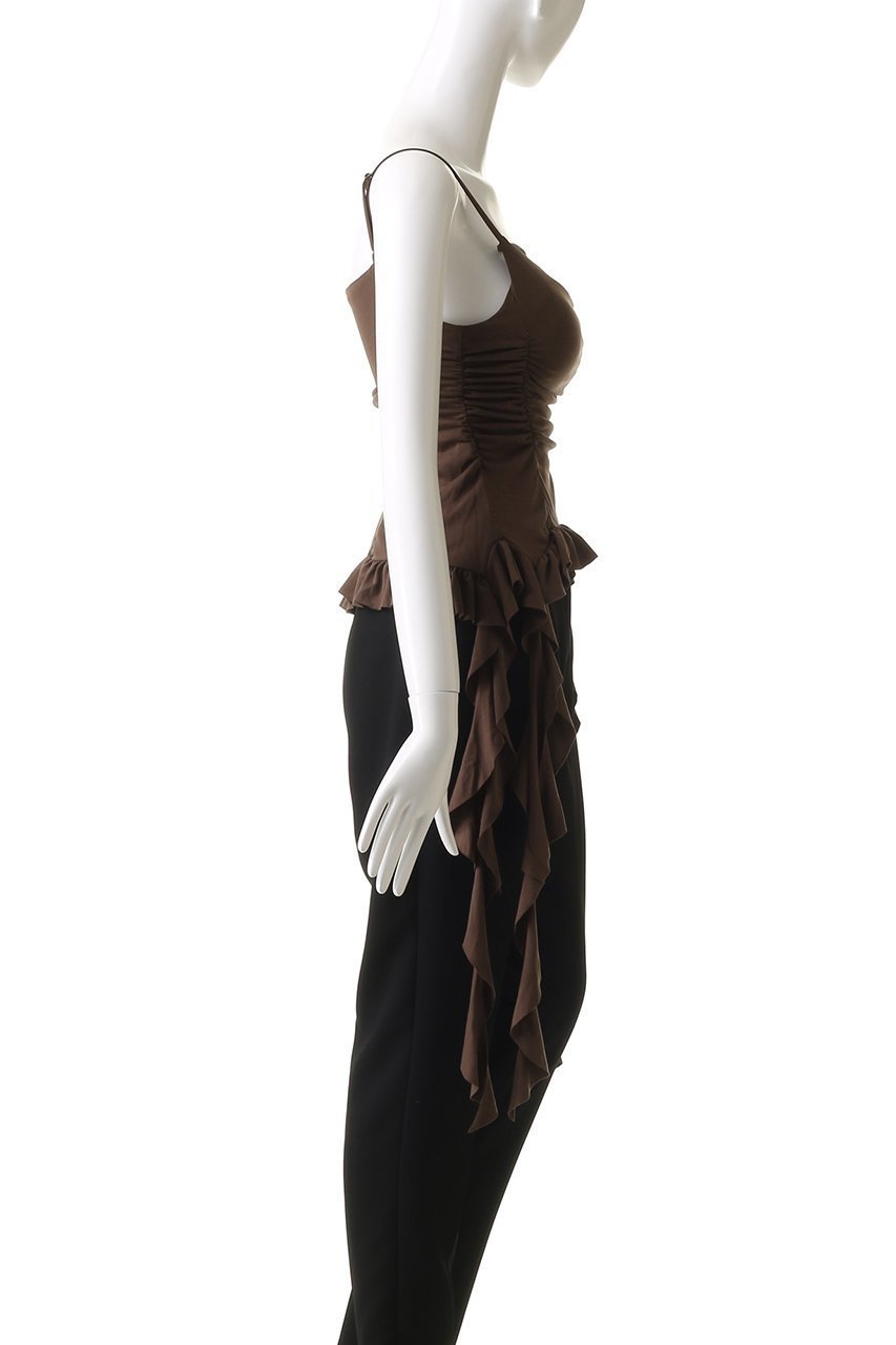 【メゾンスペシャル/MAISON SPECIAL】のRuffle Shirring Camisole/ラッフルシャーリングキャミソール 人気、トレンドファッション・服の通販 founy(ファニー) ファッション Fashion レディースファッション Fashion for Women トップス・カットソー Cut & Sew Tops キャミソール&ノースリーブ Camisoles & Sleeveless Tops シャツ・ブラウス・オフィスカジュアル Elegant Blouses & Button-Ups ロングTシャツ・Tシャツ Longline T-Shirts & Tees カットソー・ベーシックTシャツ Cut-and-Sewn Tops / Stretch Tees & Basics カットソー Cut and Sewn Top キャミソール Camisole, Spaghetti Strap Top タンク Tank Top, Sleeveless Top ラッフル Ruffle, Frill other-3|ID: prp329100004475101 ipo3291000000032842356