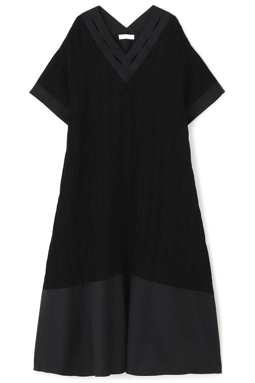 【アドーア/ADORE】のワッシャーシアーワンピース インテリア・キッズ・メンズ・レディースファッション・服の通販 founy(ファニー) 　ファッション　Fashion　レディースファッション　Fashion for Women　ワンピース　Dresses　チュニック　Tunic Tops & Dresses　サマー　Summer, Summer Style　ジャカード／ジャガード　Jacquard, Woven Pattern　チュニック　Tunic, Long Top　モノトーン　Monotone, Black and White　リラックス　Relax, Relaxed Fit　ロング　Long, Long-Length　ワッシャー　Washer, Crinkled Finish　エレガント 上品　Elegant　夏　Summer　ブラック|ID: prp329100004475109 ipo3291000000032812733