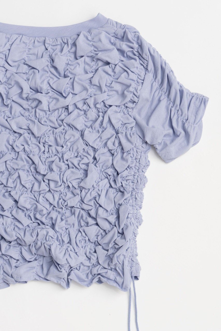 【メゾンスペシャル/MAISON SPECIAL】のShirring T-shirt/シャーリングTシャツ 人気、トレンドファッション・服の通販 founy(ファニー) ファッション Fashion レディースファッション Fashion for Women トップス・カットソー Cut & Sew Tops シャツ・ブラウス・オフィスカジュアル Elegant Blouses & Button-Ups ロングTシャツ・Tシャツ Longline T-Shirts & Tees カットソー・ベーシックTシャツ Cut-and-Sewn Tops / Stretch Tees & Basics シアー Sheer, See-Through シャーリング Shirring, Ruched ショート Short, Short Length スピンドル Spindle, Drawcord スリーブ Sleeve, Long Sleeve / Short Sleeve セットアップ Set-Up, Coordinated Outfit other-6|ID: prp329100004475133 ipo3291000000032785672