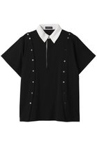 【メゾンスペシャル/MAISON SPECIAL】のMultiway Button Polo Shirt/マルチウェイボタンポロシャツ 人気、トレンドファッション・服の通販 founy(ファニー) ファッション Fashion レディースファッション Fashion for Women トップス・カットソー Cut & Sew Tops シャツ・ブラウス・オフィスカジュアル Elegant Blouses & Button-Ups ロングTシャツ・Tシャツ Longline T-Shirts & Tees ポロシャツ・きれいめカジュアル Smart-Casual Polo Tops カットソー・ベーシックTシャツ Cut-and-Sewn Tops / Stretch Tees & Basics シェイプ Shape, Slim Fit ショート Short, Short Length スリーブ Sleeve, Long Sleeve / Short Sleeve レース Lace, Lace Fabric おすすめ Recommended / Our Picks thumbnail BLK(ブラック)|ID: prp329100004475136 ipo3291000000032852417