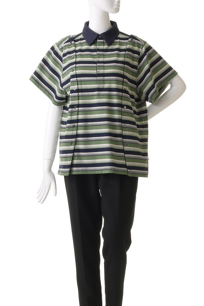 【メゾンスペシャル/MAISON SPECIAL】のMultiway Button Polo Shirt/マルチウェイボタンポロシャツ 人気、トレンドファッション・服の通販 founy(ファニー) 　ファッション　Fashion　レディースファッション　Fashion for Women　トップス・カットソー　Cut & Sew Tops　シャツ・ブラウス・オフィスカジュアル　Elegant Blouses & Button-Ups　ロングTシャツ・Tシャツ　Longline T-Shirts & Tees　ポロシャツ・きれいめカジュアル　Smart-Casual Polo Tops　カットソー・ベーシックTシャツ　Cut-and-Sewn Tops / Stretch Tees & Basics　シェイプ　Shape, Slim Fit　ショート　Short, Short Length　スリーブ　Sleeve, Long Sleeve / Short Sleeve　レース　Lace, Lace Fabric　おすすめ　Recommended / Our Picks　other-2|ID: prp329100004475136 ipo3291000000032852433
