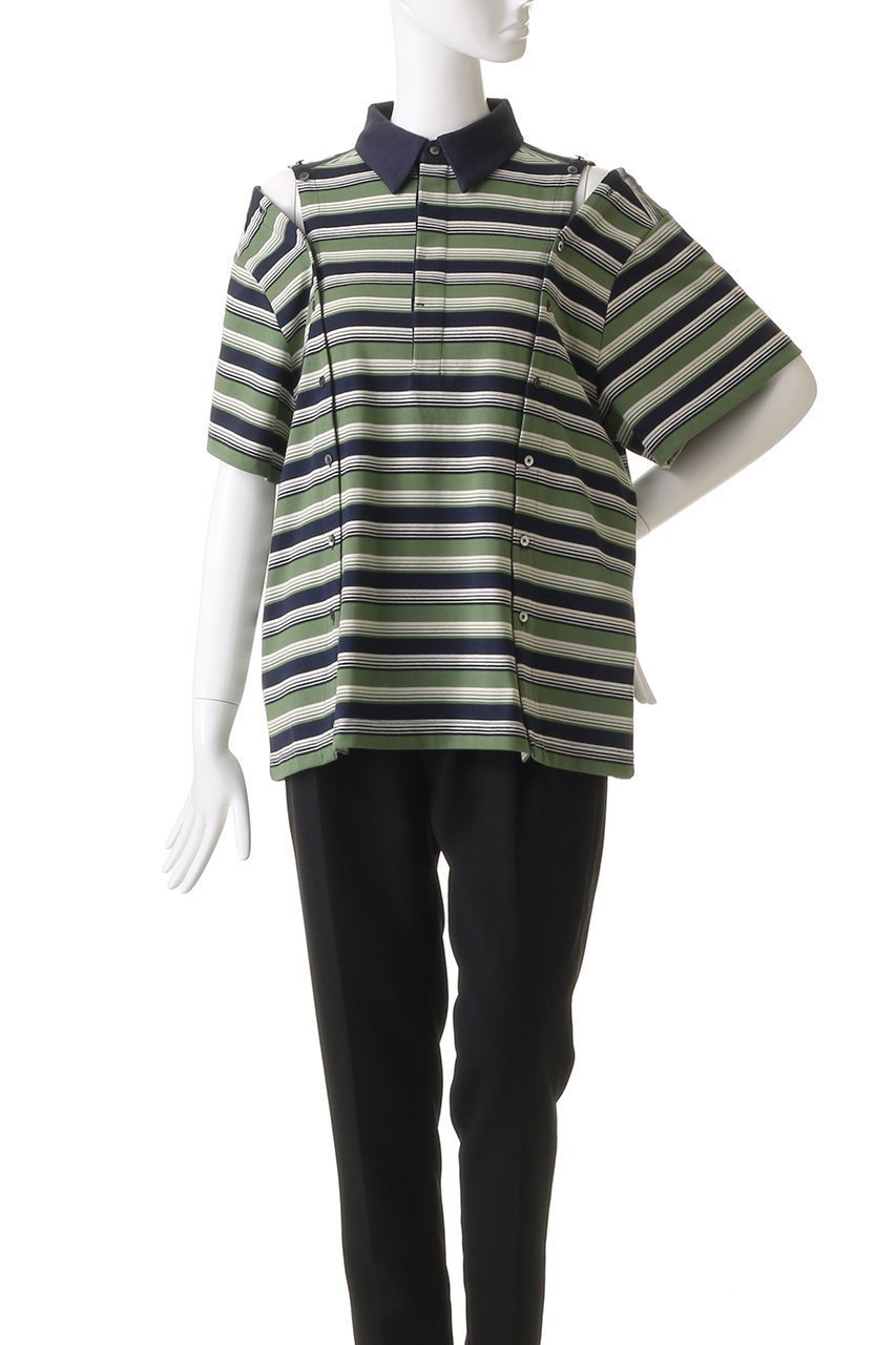 【メゾンスペシャル/MAISON SPECIAL】のMultiway Button Polo Shirt/マルチウェイボタンポロシャツ 人気、トレンドファッション・服の通販 founy(ファニー) 　ファッション　Fashion　レディースファッション　Fashion for Women　トップス・カットソー　Cut & Sew Tops　シャツ・ブラウス・オフィスカジュアル　Elegant Blouses & Button-Ups　ロングTシャツ・Tシャツ　Longline T-Shirts & Tees　ポロシャツ・きれいめカジュアル　Smart-Casual Polo Tops　カットソー・ベーシックTシャツ　Cut-and-Sewn Tops / Stretch Tees & Basics　シェイプ　Shape, Slim Fit　ショート　Short, Short Length　スリーブ　Sleeve, Long Sleeve / Short Sleeve　レース　Lace, Lace Fabric　おすすめ　Recommended / Our Picks　other-6|ID: prp329100004475136 ipo3291000000032852453