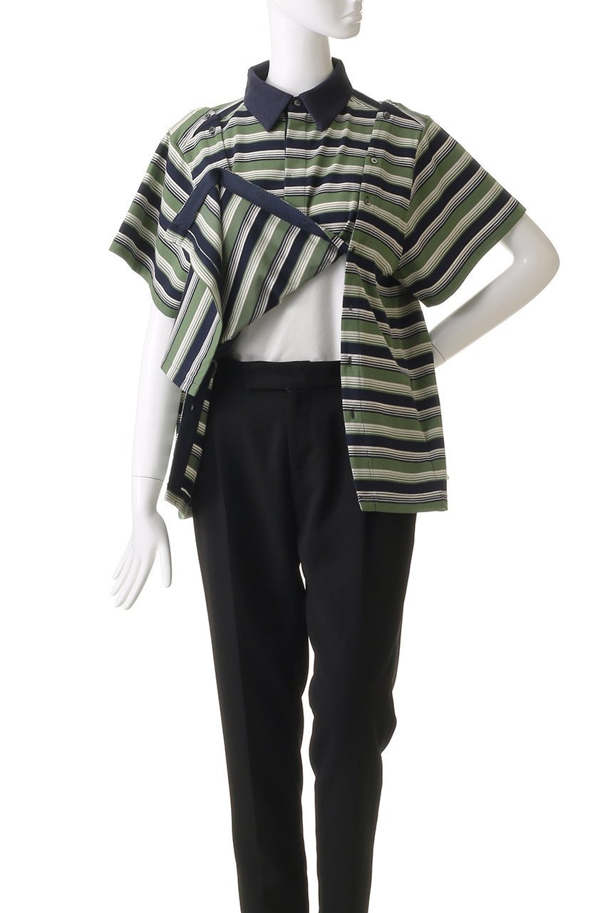 【メゾンスペシャル/MAISON SPECIAL】のMultiway Button Polo Shirt/マルチウェイボタンポロシャツ 人気、トレンドファッション・服の通販 founy(ファニー) 　ファッション　Fashion　レディースファッション　Fashion for Women　トップス・カットソー　Cut & Sew Tops　シャツ・ブラウス・オフィスカジュアル　Elegant Blouses & Button-Ups　ロングTシャツ・Tシャツ　Longline T-Shirts & Tees　ポロシャツ・きれいめカジュアル　Smart-Casual Polo Tops　カットソー・ベーシックTシャツ　Cut-and-Sewn Tops / Stretch Tees & Basics　シェイプ　Shape, Slim Fit　ショート　Short, Short Length　スリーブ　Sleeve, Long Sleeve / Short Sleeve　レース　Lace, Lace Fabric　おすすめ　Recommended / Our Picks　other-7|ID: prp329100004475136 ipo3291000000032852459
