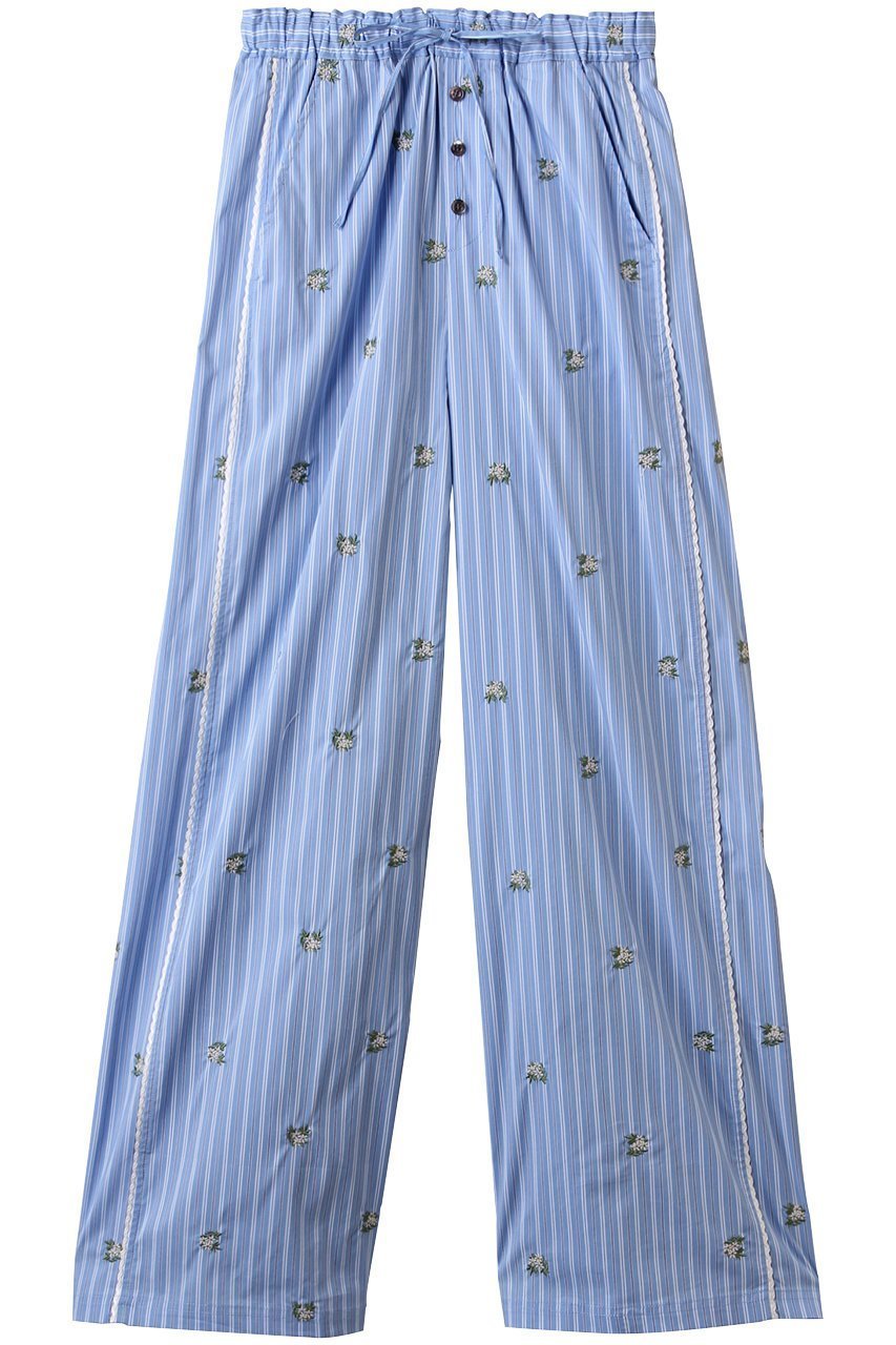 【メゾンスペシャル/MAISON SPECIAL】のPajama Easy Pants/パジャマイージーパンツ インテリア・キッズ・メンズ・レディースファッション・服の通販 founy(ファニー) 　ファッション　Fashion　レディースファッション　Fashion for Women　パンツ　Pants & Trousers　ストライプ　Stripe, Striped Pattern　セットアップ　Set-Up, Coordinated Outfit　パジャマ　Pajamas, Sleepwear　モチーフ　Motif, Design Theme　リラックス　Relax, Relaxed Fit　おすすめ　Recommended / Our Picks　BLU(ブルー)|ID: prp329100004475140 ipo3291000000035418632