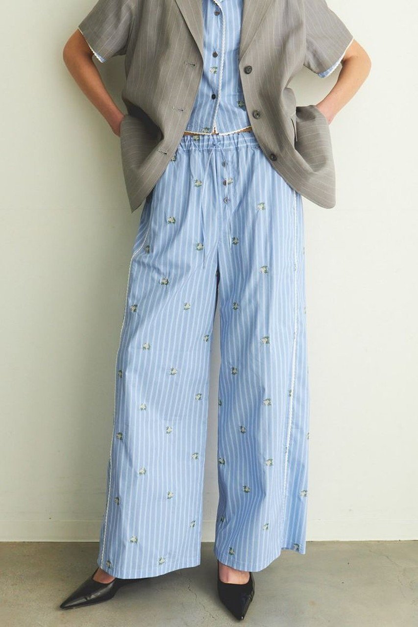 【メゾンスペシャル/MAISON SPECIAL】のPajama Easy Pants/パジャマイージーパンツ 人気、トレンドファッション・服の通販 founy(ファニー) 　ファッション　Fashion　レディースファッション　Fashion for Women　パンツ　Pants & Trousers　ストライプ　Stripe, Striped Pattern　セットアップ　Set-Up, Coordinated Outfit　パジャマ　Pajamas, Sleepwear　モチーフ　Motif, Design Theme　リラックス　Relax, Relaxed Fit　おすすめ　Recommended / Our Picks　other-7|ID: prp329100004475140 ipo3291000000035418638