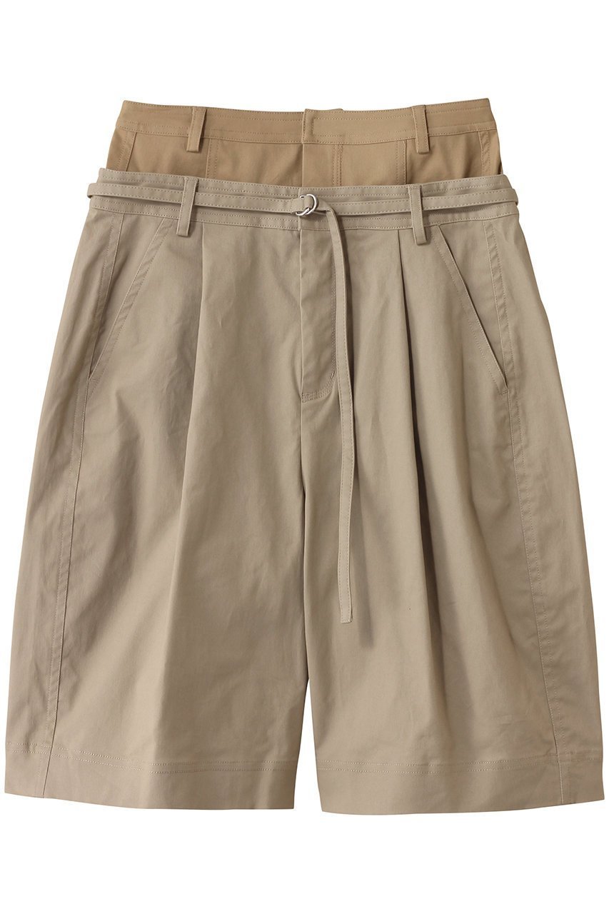 【メゾンスペシャル/MAISON SPECIAL】の2way Double Waist Curve Shorts/2WAYダブルウエストカーブハーフパンツ インテリア・キッズ・メンズ・レディースファッション・服の通販 founy(ファニー) 　ファッション　Fashion　レディースファッション　Fashion for Women　パンツ　Pants & Trousers　ショートパンツ・ハーフパンツ　High-Waisted & Relaxed Shorts　シアー　Sheer, See-Through　ショート　Short, Short Length　ストレッチ　Stretch, Stretchy Fabric　タイツ　Tights, Legwear　トレンド　Trend, Trending Now　レース　Lace, Lace Fabric　おすすめ　Recommended / Our Picks　BGE(ベージュ)|ID: prp329100004475149 ipo3291000000035338922