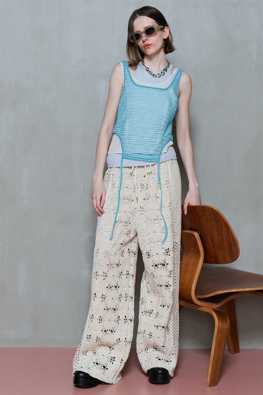 【メゾンスペシャル/MAISON SPECIAL】のMixed Lace Easy Pants/ミックスレースイージーパンツ 大人の最旬トレンドファッション＆コーディネート founy(ファウニー) 　ファッション　Fashion　レディースファッション　Fashion for Women　パンツ　Pants & Trousers　クロシェ　Crochet, Knitted Lace　シンプル　Simple, Minimal　セットアップ　Set-Up, Coordinated Outfit　レース　Lace, Lace Fabric　おすすめ　Recommended / Our Picks　夏　Summer　旅行　Travel　other-6|ID: prp329100004475152 ipo3291000000036866378