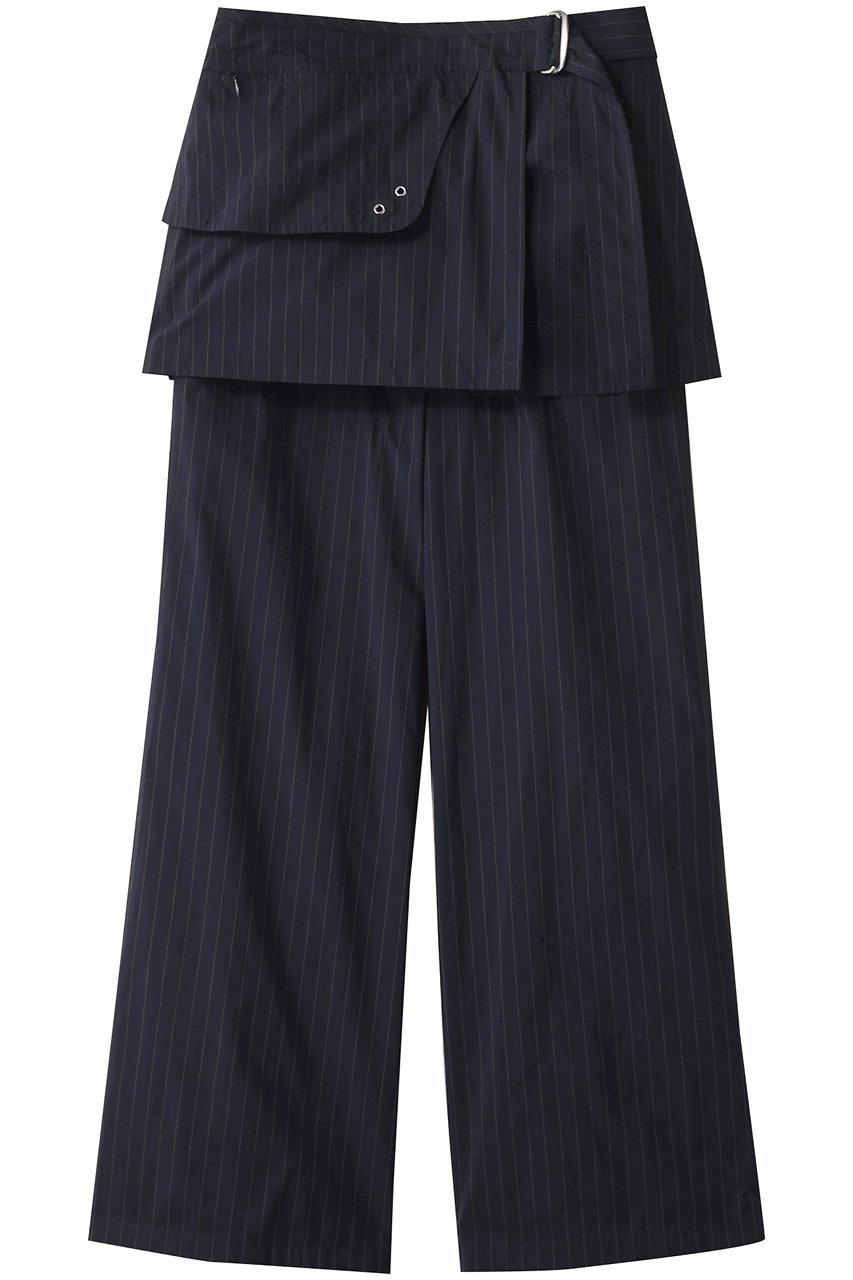 【メゾンスペシャル/MAISON SPECIAL】のTech Skirt Layered Pants/テックスカートパンツ インテリア・キッズ・メンズ・レディースファッション・服の通販 founy(ファニー) 　ファッション　Fashion　レディースファッション　Fashion for Women　スカート　Skirts　パンツ　Pants & Trousers　ストレート　Straight, Straight Cut　セパレート　Separate, Two-Piece　ポケット　Pocket, Pocket Detail　ラップ　Wrap, Wrap Design　NVY(ネイビー)|ID: prp329100004475153 ipo3291000000035559922