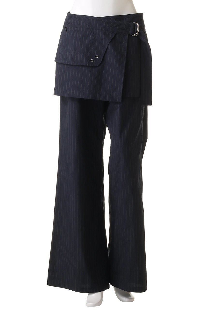 【メゾンスペシャル/MAISON SPECIAL】のTech Skirt Layered Pants/テックスカートパンツ 人気、トレンドファッション・服の通販 founy(ファニー) 　ファッション　Fashion　レディースファッション　Fashion for Women　スカート　Skirts　パンツ　Pants & Trousers　ストレート　Straight, Straight Cut　セパレート　Separate, Two-Piece　ポケット　Pocket, Pocket Detail　ラップ　Wrap, Wrap Design　other-2|ID: prp329100004475153 ipo3291000000036082486