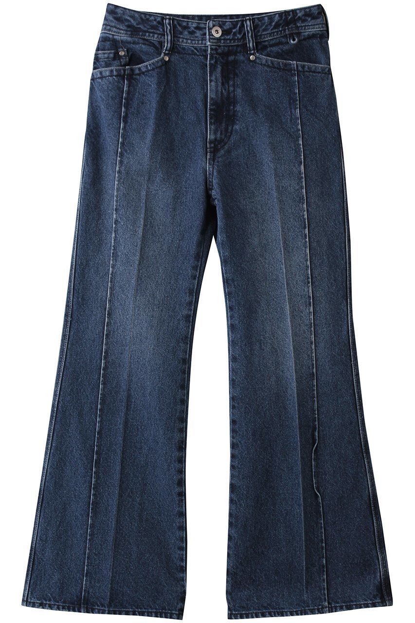 【メゾンスペシャル/MAISON SPECIAL】のLow Waist Semi-Flare Denim Pants/ローウエストセミフレアデニム インテリア・キッズ・メンズ・レディースファッション・服の通販 founy(ファニー) 　ファッション　Fashion　レディースファッション　Fashion for Women　パンツ　Pants & Trousers　デニムパンツ・ジーンズ・美脚デニム　Denim Jeans & Pants　ウォッシュ　Washed Finish　ショート　Short, Short Length　スラックス　Slacks, Dress Pants　センター　Center, Center Line　デニム　Denim, Jeans Material　パターン　Pattern, Design Print　ポケット　Pocket, Pocket Detail　BLU(ブルー)|ID: prp329100004475155 ipo3291000000036804616