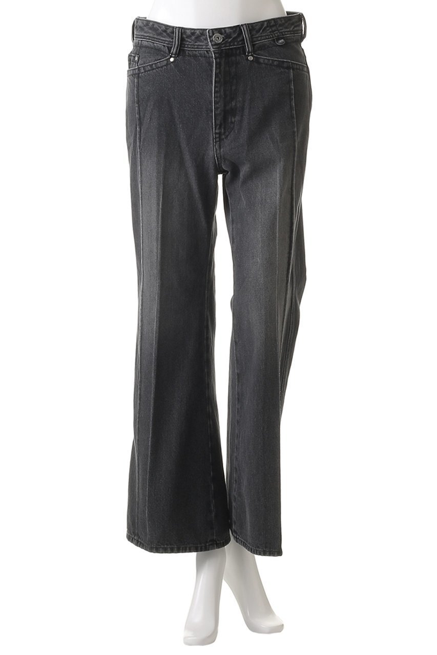 【メゾンスペシャル/MAISON SPECIAL】のLow Waist Semi-Flare Denim Pants/ローウエストセミフレアデニム 人気、トレンドファッション・服の通販 founy(ファニー) 　ファッション　Fashion　レディースファッション　Fashion for Women　パンツ　Pants & Trousers　デニムパンツ・ジーンズ・美脚デニム　Denim Jeans & Pants　ウォッシュ　Washed Finish　ショート　Short, Short Length　スラックス　Slacks, Dress Pants　センター　Center, Center Line　デニム　Denim, Jeans Material　パターン　Pattern, Design Print　ポケット　Pocket, Pocket Detail　other-2|ID: prp329100004475155 ipo3291000000036804617