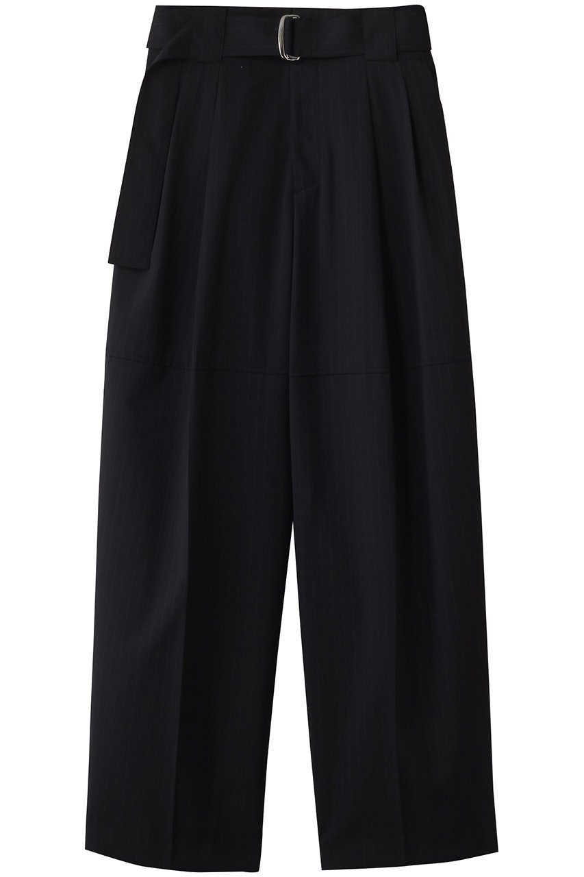 【メゾンスペシャル/MAISON SPECIAL】のTwo Tuck Barrel Trousers/ツータックバレルスラックス インテリア・キッズ・メンズ・レディースファッション・服の通販 founy(ファニー) 　ファッション　Fashion　レディースファッション　Fashion for Women　パンツ　Pants & Trousers　シンプル　Simple, Minimal　ストライプ　Stripe, Striped Pattern　セットアップ　Set-Up, Coordinated Outfit　フォルム　Silhouette, Form　夏　Summer　エレガント 上品　Elegant　NVY(ネイビー)|ID: prp329100004475156 ipo3291000000035068758