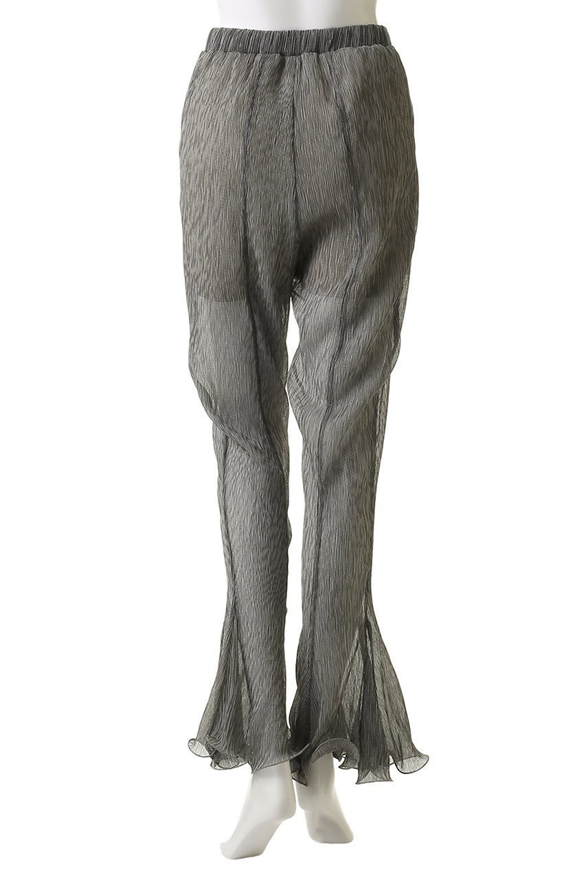 【メゾンスペシャル/MAISON SPECIAL】のRuffle Hem Flare Pants/ラッフルヘムフレアパンツ 人気、トレンドファッション・服の通販 founy(ファニー) 　ファッション　Fashion　レディースファッション　Fashion for Women　パンツ　Pants & Trousers　カットソー　Cut and Sewn Top　シフォン　Chiffon, Lightweight Fabric　フレア　Flare, Flared　プリント　Print, Printed Pattern　メッシュ　Mesh, Net Fabric　モチーフ　Motif, Design Theme　夏　Summer　other-4|ID: prp329100004475158 ipo3291000000035418777