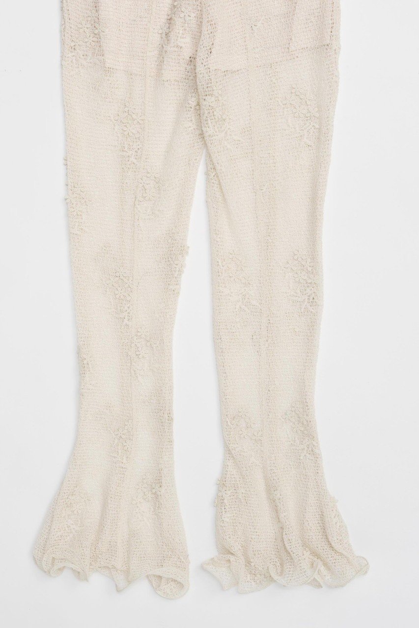 【メゾンスペシャル/MAISON SPECIAL】のRuffle Hem Flare Pants/ラッフルヘムフレアパンツ 人気、トレンドファッション・服の通販 founy(ファニー) 　ファッション　Fashion　レディースファッション　Fashion for Women　パンツ　Pants & Trousers　カットソー　Cut and Sewn Top　シフォン　Chiffon, Lightweight Fabric　フレア　Flare, Flared　プリント　Print, Printed Pattern　メッシュ　Mesh, Net Fabric　モチーフ　Motif, Design Theme　夏　Summer　other-7|ID: prp329100004475158 ipo3291000000035418780