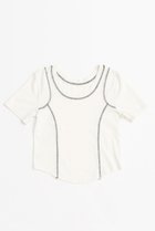 【メゾンスペシャル/MAISON SPECIAL】のBicolor Stitch Compact T-shirt/バイカラーステッチコンパクトTシャツ WHT(ホワイト)|ID: prp329100004475159 ipo3291000000031550369