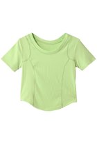 【メゾンスペシャル/MAISON SPECIAL】のBicolor Stitch Compact T-shirt/バイカラーステッチコンパクトTシャツ LIME(ライム)|ID: prp329100004475159 ipo3291000000032856211