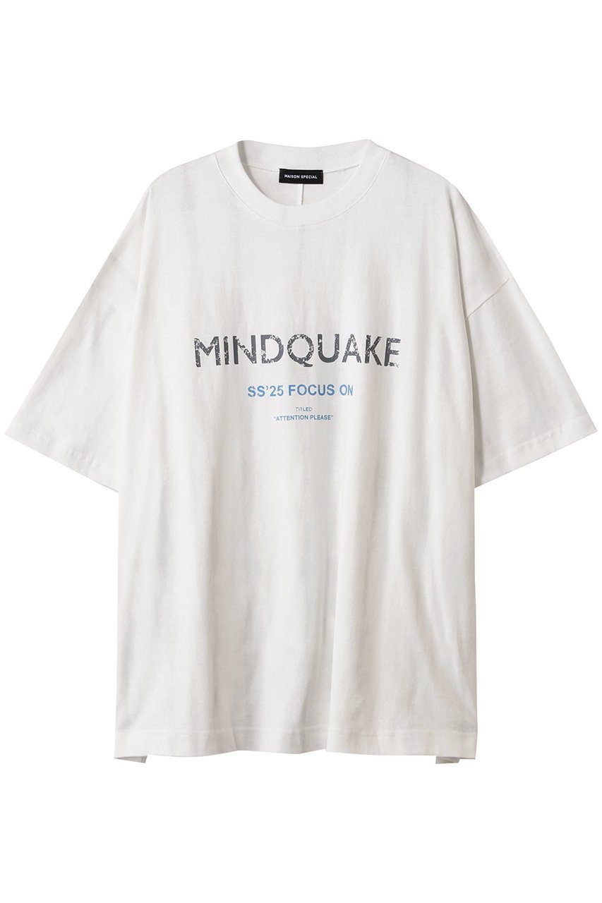 【メゾンスペシャル/MAISON SPECIAL】のMINDQUAKE Logo Oversized T-shirt/MINDQUAKEロゴオーバーTシャツ インテリア・キッズ・メンズ・レディースファッション・服の通販 founy(ファニー) 　ファッション　Fashion　レディースファッション　Fashion for Women　トップス・カットソー　Cut & Sew Tops　シャツ・ブラウス・オフィスカジュアル　Elegant Blouses & Button-Ups　ロングTシャツ・Tシャツ　Longline T-Shirts & Tees　カットソー・ベーシックTシャツ　Cut-and-Sewn Tops / Stretch Tees & Basics　ヴィンテージ　Vintage Style　ショート　Short, Short Length　シンプル　Simple, Minimal　スリーブ　Sleeve, Long Sleeve / Short Sleeve　トレンド　Trend, Trending Now　ボーダー　Border, Stripe　リラックス　Relax, Relaxed Fit　レース　Lace, Lace Fabric　L.GRY(ライトグレー)|ID: prp329100004475163 ipo3291000000035061010