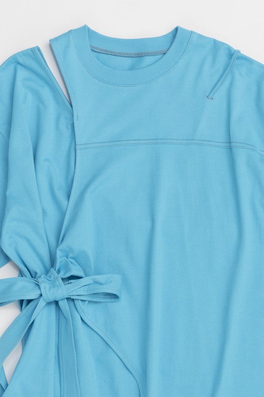 【メゾンスペシャル/MAISON SPECIAL】のCutting Oversized T-shirt/カッティングオーバーTシャツ 人気、トレンドファッション・服の通販 founy(ファニー) 　ファッション　Fashion　レディースファッション　WOMEN　トップス・カットソー　Tops/Tshirt　シャツ/ブラウス　Shirts/Blouses　ロング / Tシャツ　T-Shirts　カットソー　Cut and Sewn　カッティング　Cutting　カットソー　Cut And Sew　ショート　Short　スリーブ　Sleeve　リボン　Ribbon　おすすめ　Recommend　other-2|ID: prp329100004475166 ipo3291000000031550538