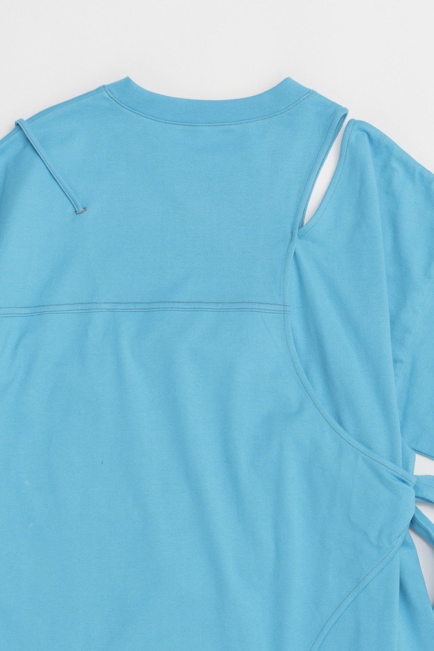【メゾンスペシャル/MAISON SPECIAL】のCutting Oversized T-shirt/カッティングオーバーTシャツ 人気、トレンドファッション・服の通販 founy(ファニー) 　ファッション　Fashion　レディースファッション　WOMEN　トップス・カットソー　Tops/Tshirt　シャツ/ブラウス　Shirts/Blouses　ロング / Tシャツ　T-Shirts　カットソー　Cut and Sewn　カッティング　Cutting　カットソー　Cut And Sew　ショート　Short　スリーブ　Sleeve　リボン　Ribbon　おすすめ　Recommend　other-7|ID: prp329100004475166 ipo3291000000031550548