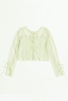 【メゾンスペシャル/MAISON SPECIAL】のReversible Sheer Cardigan/リバーシブルシアーカーディガン LIME(ライム)|ID: prp329100004475167 ipo3291000000031550566