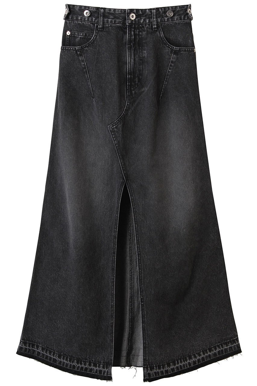 【メゾンスペシャル/MAISON SPECIAL】の2way Waist Slit Maxi Denim Skirt/2WAYウエストスリットマキシデニムスカート インテリア・キッズ・メンズ・レディースファッション・服の通販 founy(ファニー) 　ファッション　Fashion　レディースファッション　Fashion for Women　スカート　Skirts　デニムスカート・カジュアルスカート　Denim Skirts　ロングスカート　Long Skirts / Maxi & Midi Skirts　ウォッシュ　Washed Finish　スリット　Slit, Slit Detail　デニム　Denim, Jeans Material　フロント　Front, Front Design　ロング　Long, Long-Length　夏　Summer　BLK(ブラック)|ID: prp329100004475169 ipo3291000000032845562