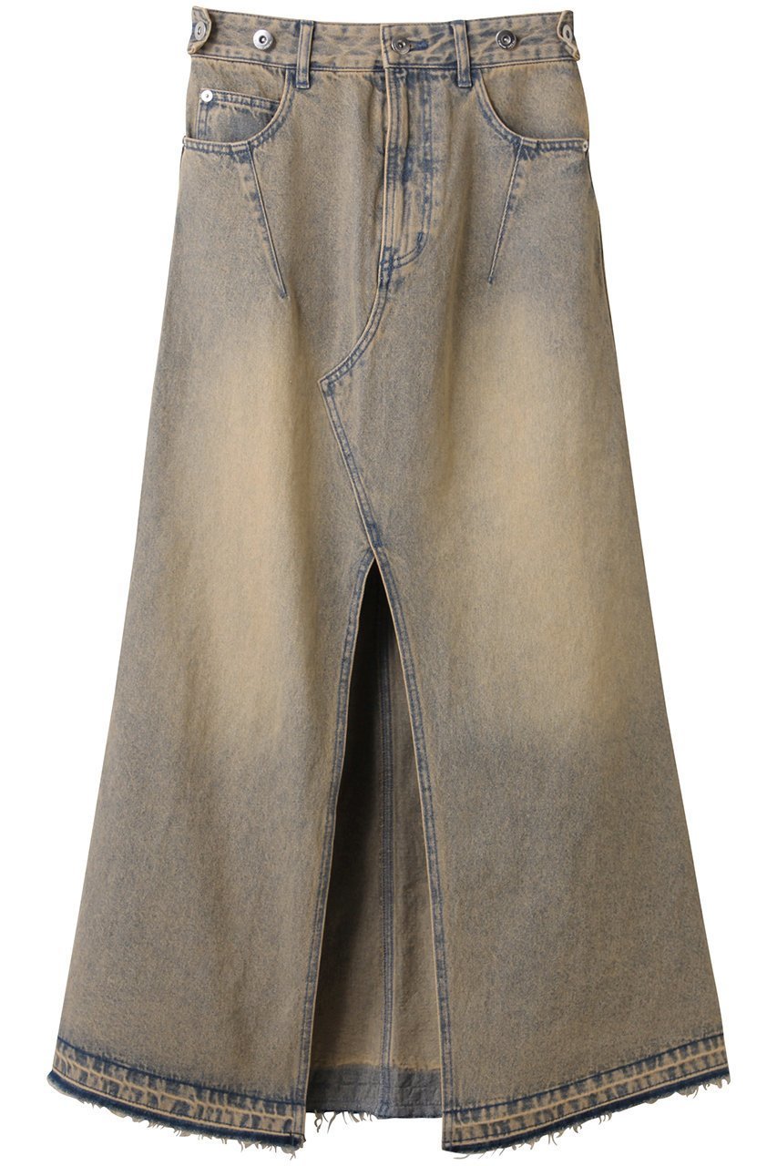 【メゾンスペシャル/MAISON SPECIAL】の2way Waist Slit Maxi Denim Skirt/2WAYウエストスリットマキシデニムスカート インテリア・キッズ・メンズ・レディースファッション・服の通販 founy(ファニー) 　ファッション　Fashion　レディースファッション　Fashion for Women　スカート　Skirts　デニムスカート・カジュアルスカート　Denim Skirts　ロングスカート　Long Skirts / Maxi & Midi Skirts　ウォッシュ　Washed Finish　スリット　Slit, Slit Detail　デニム　Denim, Jeans Material　フロント　Front, Front Design　ロング　Long, Long-Length　夏　Summer　BGE(ベージュ)|ID: prp329100004475169 ipo3291000000032845576