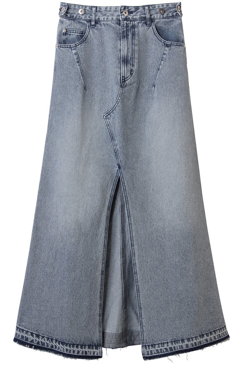 【メゾンスペシャル/MAISON SPECIAL】の2way Waist Slit Maxi Denim Skirt/2WAYウエストスリットマキシデニムスカート インテリア・キッズ・メンズ・レディースファッション・服の通販 founy(ファニー) 　ファッション　Fashion　レディースファッション　Fashion for Women　スカート　Skirts　デニムスカート・カジュアルスカート　Denim Skirts　ロングスカート　Long Skirts / Maxi & Midi Skirts　ウォッシュ　Washed Finish　スリット　Slit, Slit Detail　デニム　Denim, Jeans Material　フロント　Front, Front Design　ロング　Long, Long-Length　夏　Summer　BLU(ブルー)|ID: prp329100004475169 ipo3291000000035056832