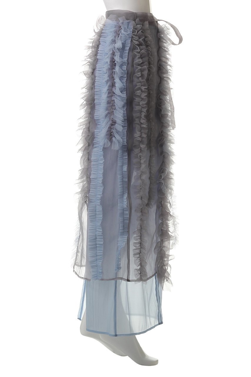 【メゾンスペシャル/MAISON SPECIAL】のSheer Ruffle Skirt/シアーフリルスカート 人気、トレンドファッション・服の通販 founy(ファニー) 　ファッション　Fashion　レディースファッション　WOMEN　スカート　Skirt　ロングスカート　Long Skirt　インナー　Inner　オーガンジー　Organdy　シンプル　Simple　チュール　Tulle　フェミニン　Feminine　フリル　Frills　ランダム　Random　ロング　Long　エレガント 上品　Elegant　other-3|ID: prp329100004475172 ipo3291000000032272952