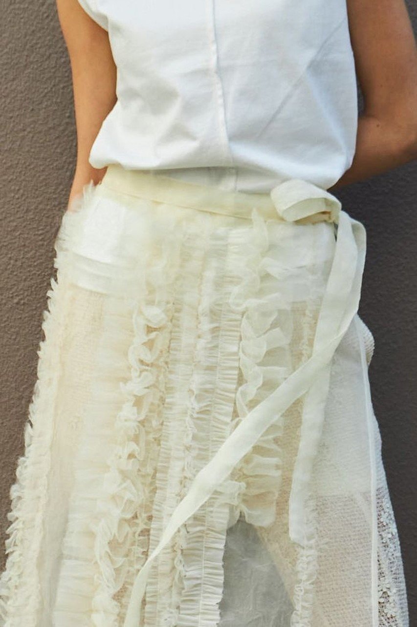 【メゾンスペシャル/MAISON SPECIAL】のSheer Ruffle Skirt/シアーフリルスカート 人気、トレンドファッション・服の通販 founy(ファニー) 　ファッション　Fashion　レディースファッション　Fashion for Women　スカート　Skirts　ロングスカート　Long Skirts / Maxi & Midi Skirts　インナー　Innerwear　オーガンジー　Organza Fabric　シンプル　Simple, Minimal　チュール　Tulip, Tulip Motif　フェミニン　Feminine, Girly　フリル　Frill, Ruffle　ランダム　Random, Irregular　ロング　Long, Long-Length　エレガント 上品　Elegant　other-7|ID: prp329100004475172 ipo3291000000032848954