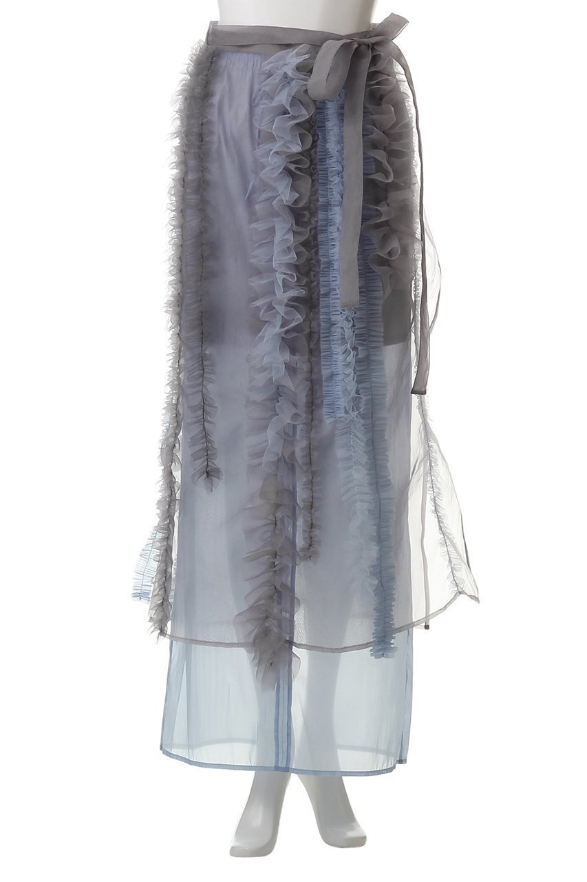【メゾンスペシャル/MAISON SPECIAL】のSheer Ruffle Skirt/シアーフリルスカート 人気、トレンドファッション・服の通販 founy(ファニー) 　ファッション　Fashion　レディースファッション　Fashion for Women　スカート　Skirts　ロングスカート　Long Skirts / Maxi & Midi Skirts　インナー　Innerwear　オーガンジー　Organza Fabric　シンプル　Simple, Minimal　チュール　Tulip, Tulip Motif　フェミニン　Feminine, Girly　フリル　Frill, Ruffle　ランダム　Random, Irregular　ロング　Long, Long-Length　エレガント 上品　Elegant　other-2|ID: prp329100004475172 ipo3291000000035399705