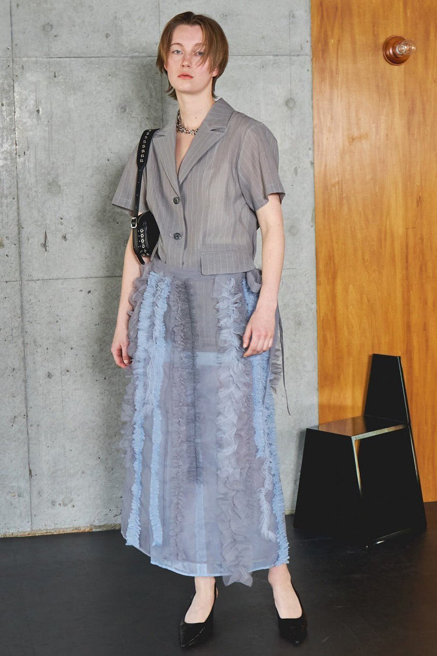 【メゾンスペシャル/MAISON SPECIAL】のSheer Ruffle Skirt/シアーフリルスカート 人気、トレンドファッション・服の通販 founy(ファニー) 　ファッション　Fashion　レディースファッション　Fashion for Women　スカート　Skirts　ロングスカート　Long Skirts / Maxi & Midi Skirts　インナー　Innerwear　オーガンジー　Organza Fabric　シンプル　Simple, Minimal　チュール　Tulip, Tulip Motif　フェミニン　Feminine, Girly　フリル　Frill, Ruffle　ランダム　Random, Irregular　ロング　Long, Long-Length　エレガント 上品　Elegant　other-8|ID: prp329100004475172 ipo3291000000035399711