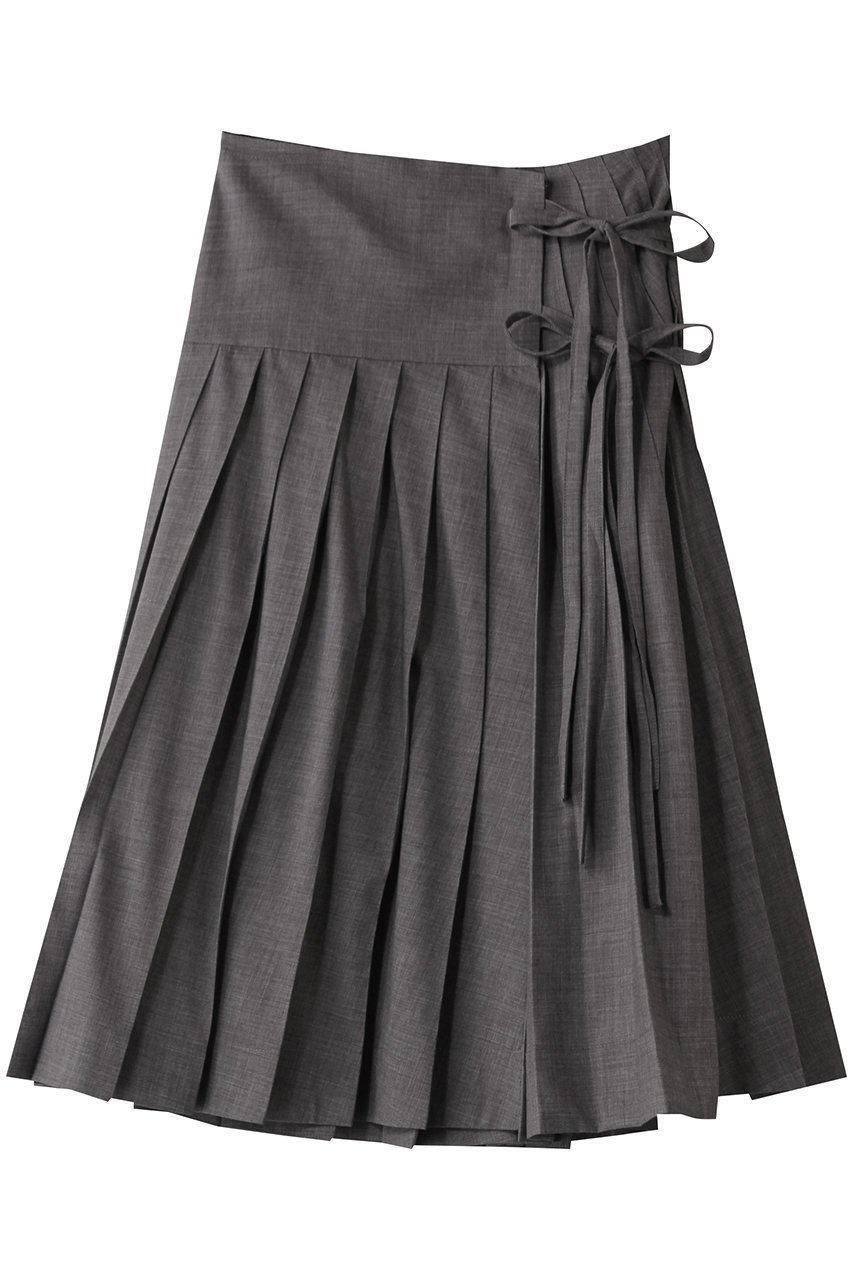 【メゾンスペシャル/MAISON SPECIAL】のWrap Pleated Skirt/ラッププリーツスカート インテリア・キッズ・メンズ・レディースファッション・服の通販 founy(ファニー) 　ファッション　Fashion　レディースファッション　Fashion for Women　スカート　Skirts　プリーツスカート / 上品フェミニンスタイル　Pleated Skirts　ロングスカート　Long Skirts / Maxi & Midi Skirts　エレガント 上品　Elegant　クラシカル　Classical, Vintage-Inspired　ソックス　Socks, Hosiery　プリーツ　Pleats, Pleated　ラップ　Wrap, Wrap Design　ロング　Long, Long-Length　夏　Summer　GRY(グレー)|ID: prp329100004475173 ipo3291000000032848977